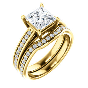 Princess Claw Set Style Engagement Ring - I Heart Moissanites