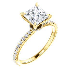 Princess Claw Set Style Engagement Ring - I Heart Moissanites