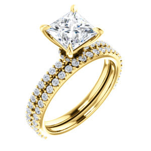 Princess Claw Set Style Engagement Ring - I Heart Moissanites