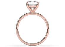 Radiant Thin Band Solitaire Engagement Ring