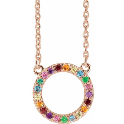 Rainbow Circle Pendant