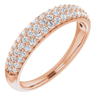 Moissanite Pave Cluster Ring