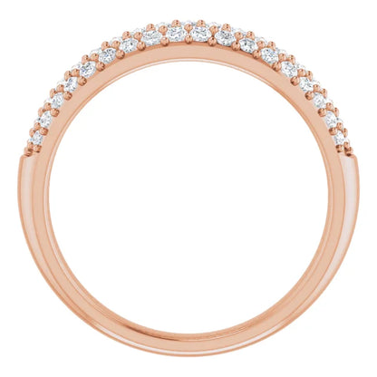 Moissanite Pave Cluster Ring
