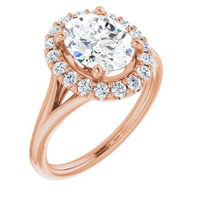 Oval Halo Style Engagement Ring