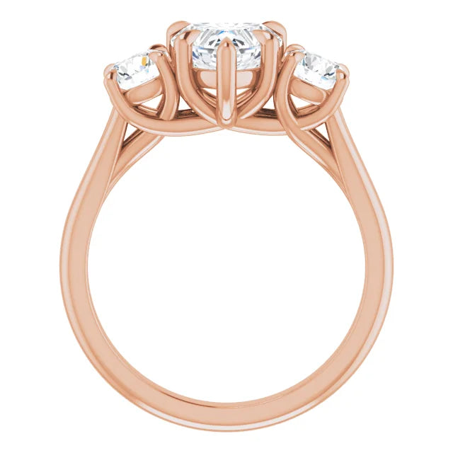 Heart Accent Engagement Ring