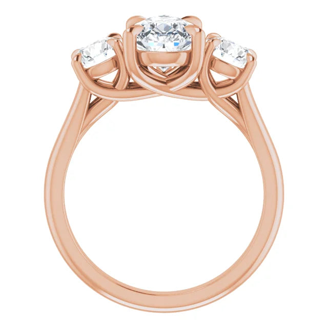 Pear Accent Engagement Ring