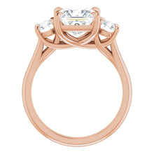 Princess Accent Engagement Ring