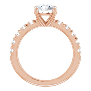 Round Brilliant Four Claw Set Style Engagement Ring