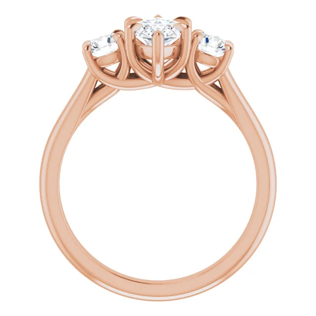 Marquise Accent Engagement Ring