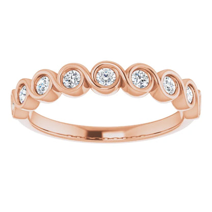 Moissanite Anniversary Band