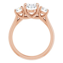 Oval Accent Engagement Ring