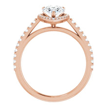 Pear Halo Style Engagement Ring
