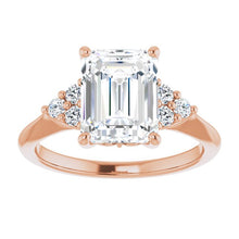 Emerald Antique Inspired Design Engagement Ring Media 1 of 15