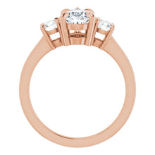 Pear Accent Engagement Ring