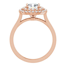 Cushion Double Halo Style Engagement Ring