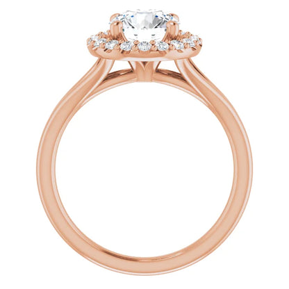 Round Brilliant Halo Style Engagement Ring
