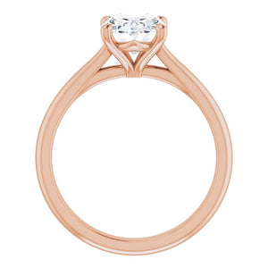Oval Solitaire Engagement Ring
