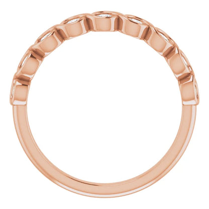 Moissanite Anniversary Band