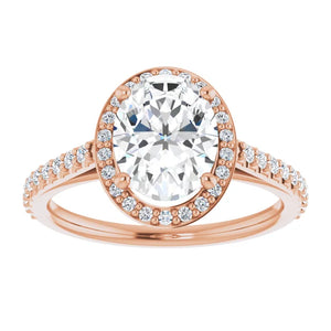 Oval Halo Style Engagement Ring
