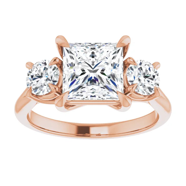 Princess Accent Engagement Ring