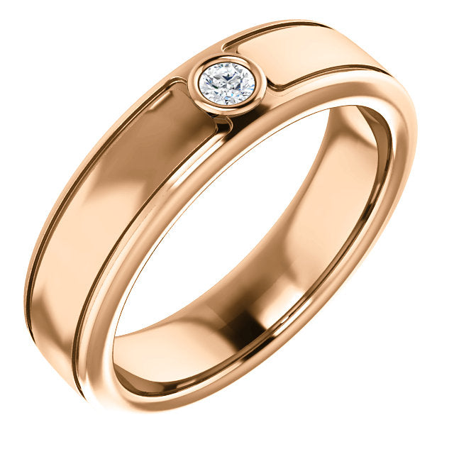 Men's Diamond Wedding Band - I Heart Moissanites