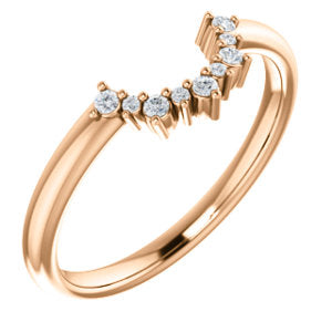Moissanite Contour Wedding Band - I Heart Moissanites