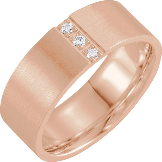 Men's Diamond Wedding Band - I Heart Moissanites