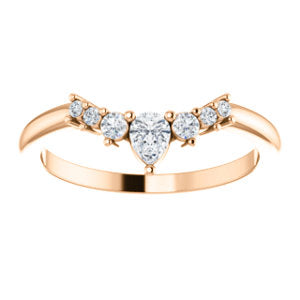 Diamond Contour Wedding Band - I Heart Moissanites