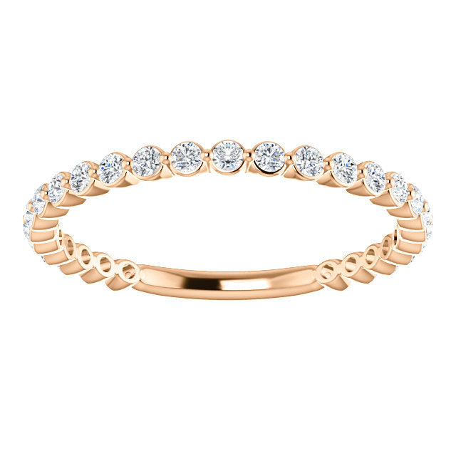 Moissanite Anniversary Band - I Heart Moissanites