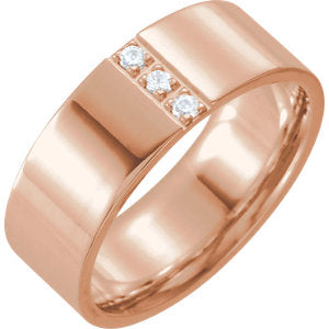 Men's Diamond Wedding Band - I Heart Moissanites