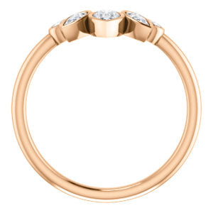 Diamond Contour Wedding Band - I Heart Moissanites