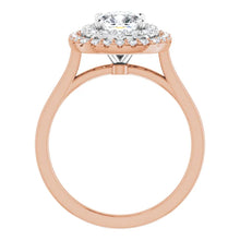 Cushion Double Halo Style Engagement Ring