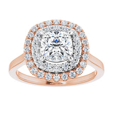 Cushion Double Halo Style Engagement Ring
