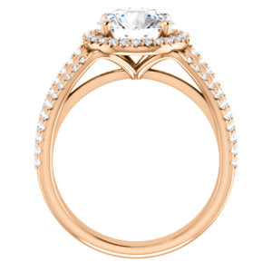 Round Brilliant Halo Style Engagement Ring