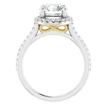 Cushion Halo Style Engagement Ring
