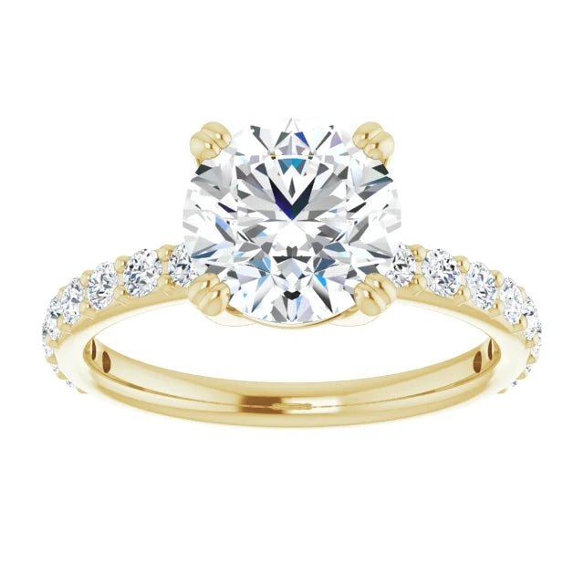 Round Brilliant Claw Set Style Engagement Ring