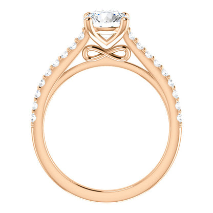 Round Brilliant Claw Set Style Engagement Ring - I Heart Moissanites