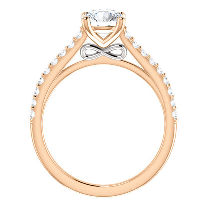 Round Brilliant Claw Set Style Engagement Ring - I Heart Moissanites
