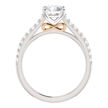 Round Brilliant Claw Set Style Engagement Ring - I Heart Moissanites