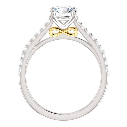 Round Brilliant Claw Set Style Engagement Ring - I Heart Moissanites