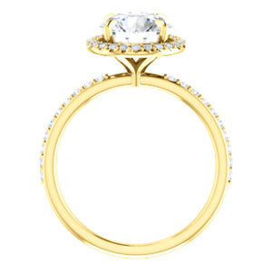 Round Halo Style Engagement Ring - I Heart Moissanites