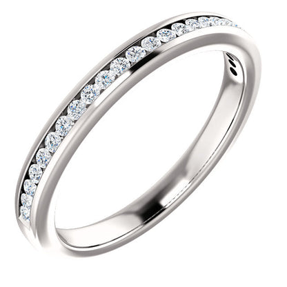 Diamond Wedding Band - I Heart Moissanites