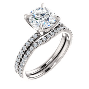 Round Brilliant Claw Set Style Engagement Ring - I Heart Moissanites