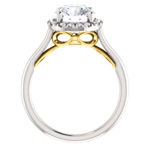 Round Brilliant Halo Style Engagement Ring - I Heart Moissanites