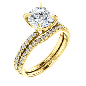 Round Brilliant Claw Set Style Engagement Ring - I Heart Moissanites