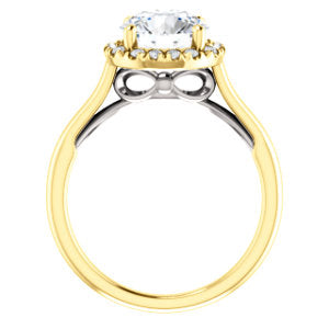 Round Brilliant Halo Style Engagement Ring - I Heart Moissanites