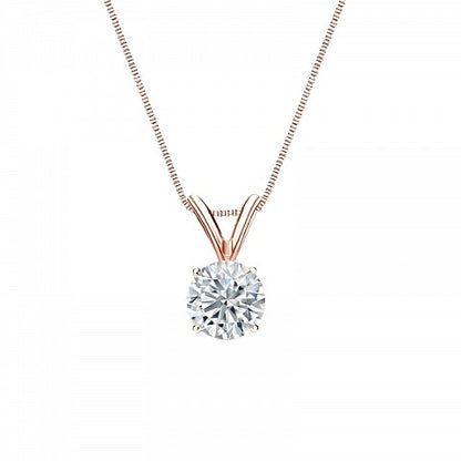 4 Claw Solitaire Pendant - I Heart Moissanites