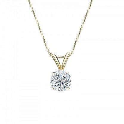 4 Claw Solitaire Pendant - I Heart Moissanites