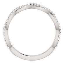 Moissanite Twist Wedding Band