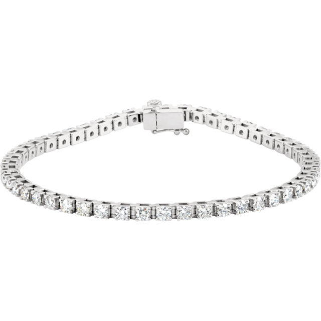 3.50ct Claw Set Tennis Bracelet - I Heart Moissanites